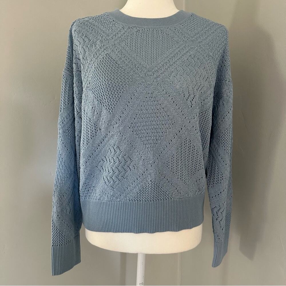 NWT!!‎ Express Women's Blue Knit Sweater, Lightweight, Medium